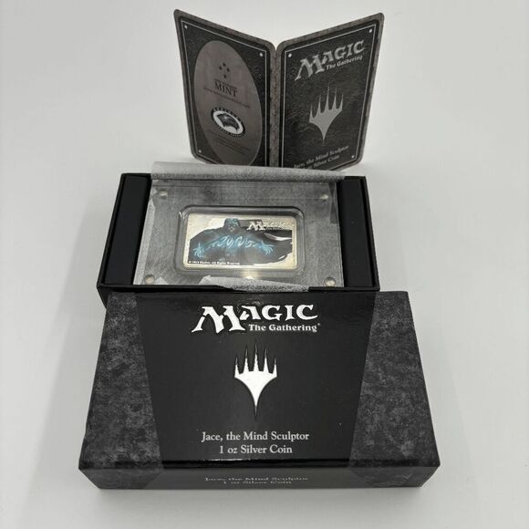 Jace, The Mind Sculptor $2 1oz Silver Coin Magic The Gathering! Complete - Picture 1 of 11